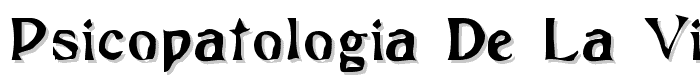 Psicopatologia de la Vida Cotidiana font
